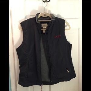 Ll Bean Black Women’s M Vest with fleece lining